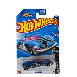 Hot Wheels 2024 Crescendo X-Raycers Blue Clear Body Diecast Car